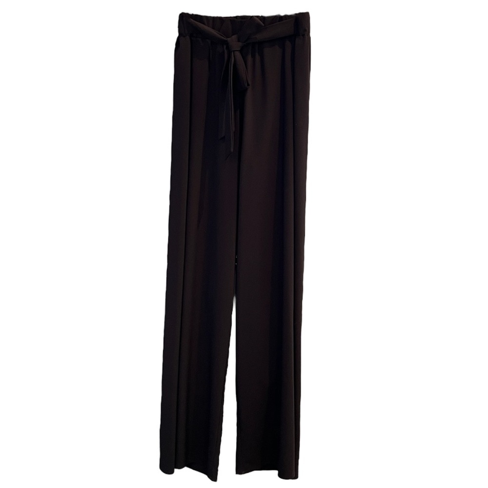 Crece Black Wide Leg Lightweight Pants